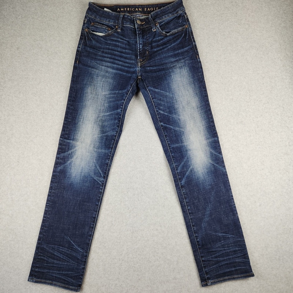 American Eagle Original Straight Jeans Men's W29 L32 Next Level Flex Dark‎ Wash